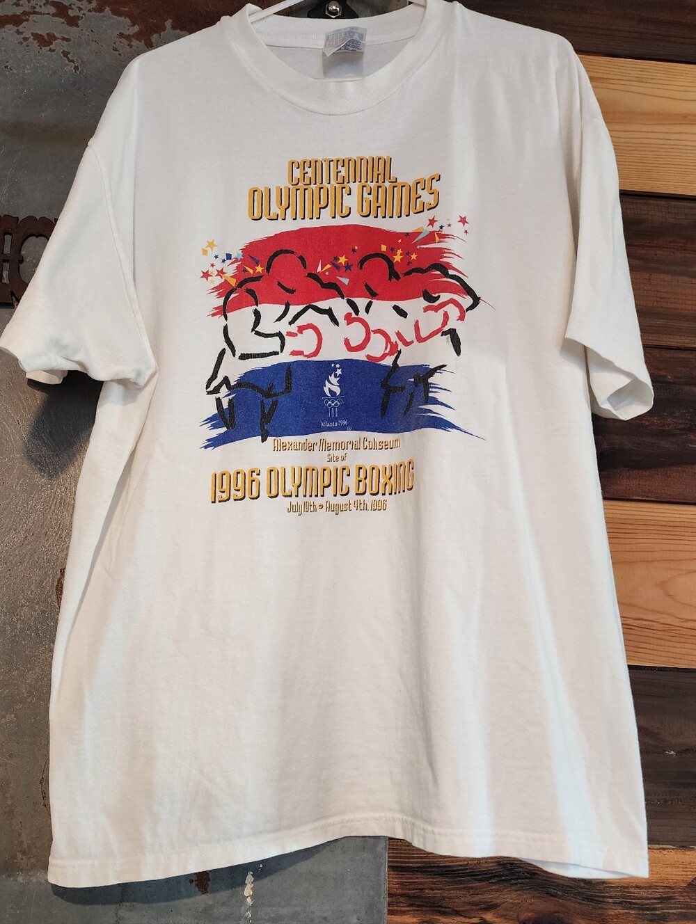 Vintage Centennial Olympic Games 1996 Boxing T-shirt